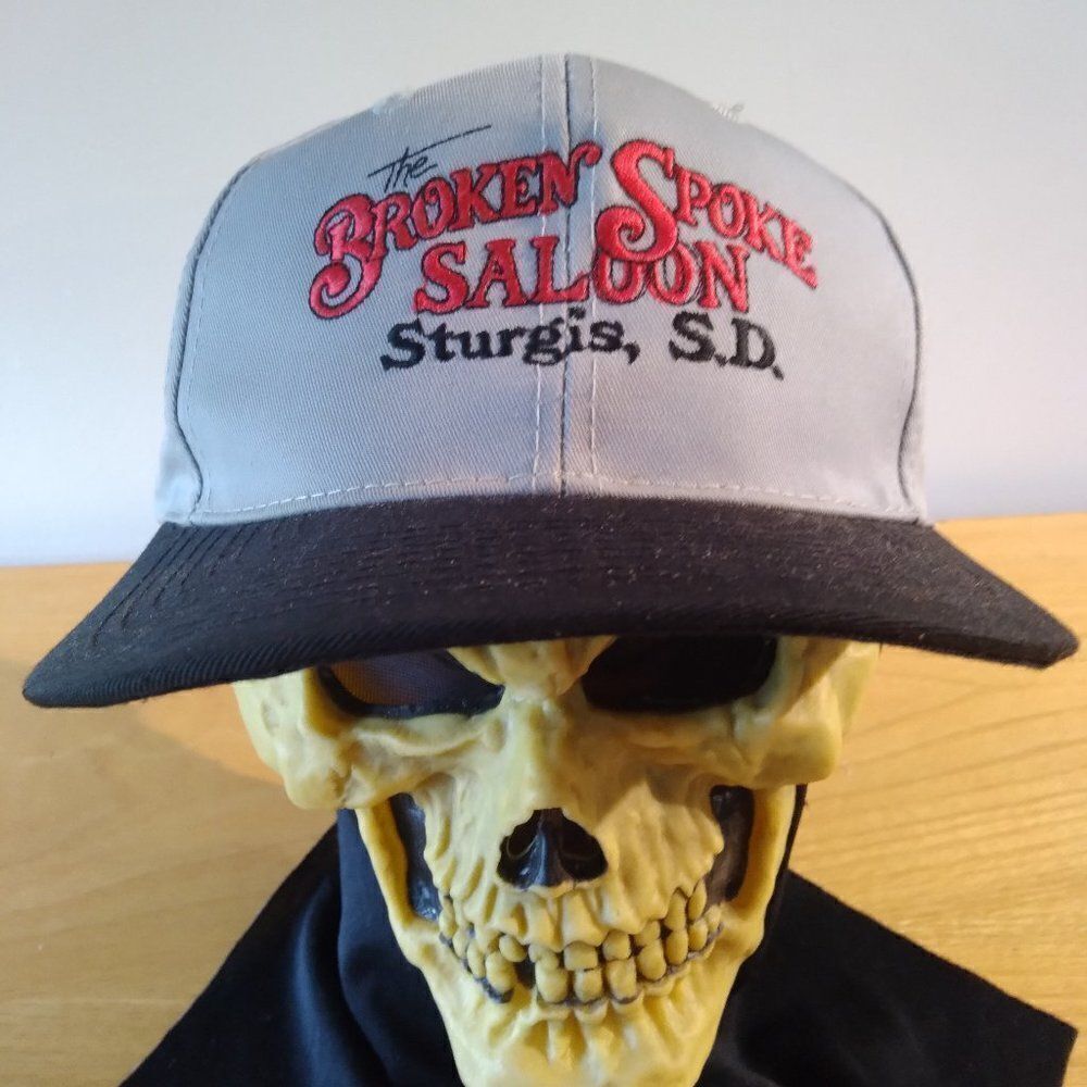 Deadstock Vintage Broken Spoke Saloon Sturgis Two Tone Snap Back Hat